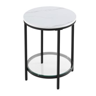 Calicosy Mesa auxiliar redonda - H55 cm - Negro