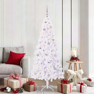 vidaXL vidaXL Albero di Natale artificiale Bianco 180 cm PVC e Acciaio