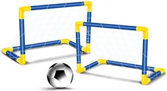 Trade Shop Trade Shop - Set 2 Porte Da Calcio Con Rete For Children 51x43x85cm Con External Us