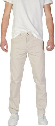RefrigiWear Beige Katoenmix Regular Fit Broek - Heren - Chinos - Beige - W32 - Katoen - Broeken