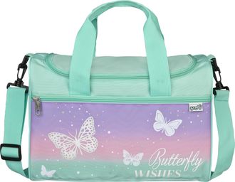 Scooli Sporttasche SCOOLI Jurassic World, Damen, Gr. B/H/T: 35cm x 23cm x 16cm, rosa (butterfly wishes), Polyester, bedruckt, Taschen Sporttasche