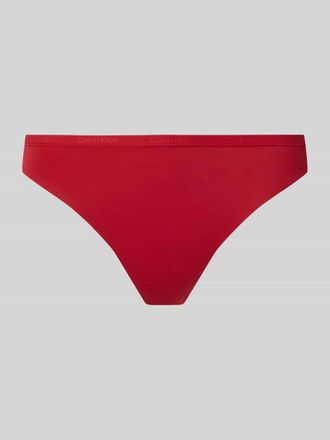 Calvin Klein Underwear String mit elastischem Bund und Label-Details in Rot, Gr&ouml;&szlig;e M