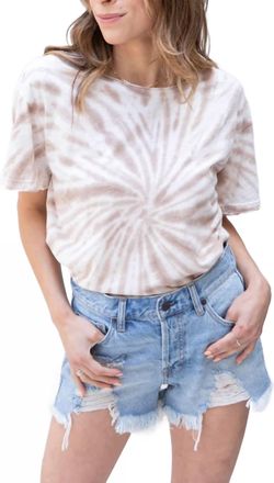 Show me your Mumu Cooper Tee In Taupe Tie Dye