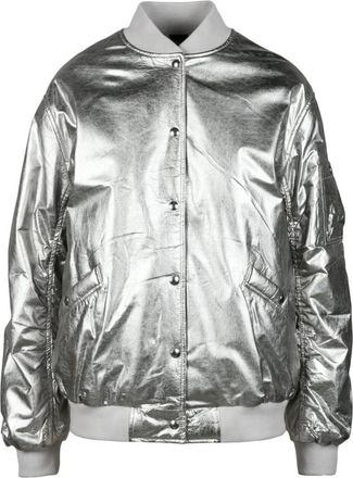 Iro leren jas - Dames - Bomber jackets - Grijs - L - Leer - Jassen