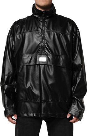 Dolce & Gabbana Mens Jacket Zip Front Outerwear - Black