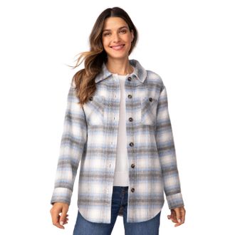 Free Country Womens Hayley Plaid Shacket