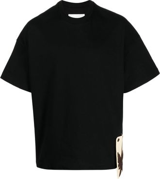 Jil Sander patch-detail cotton T-shirt - men - Cotton - S - Black