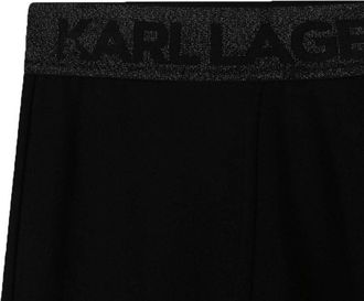 Karl Lagerfeld Viscose Blend Leggings - Black