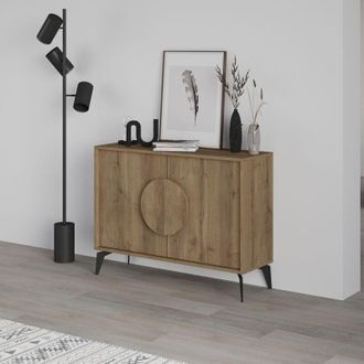 Decortie Decortie Gora Console Sideboard Display Unit 110Cm - Dark Oak Effect