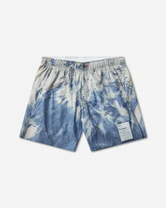 SATISFY Men s PeaceShell 5in Unlined Shorts Bleached Blue Denim