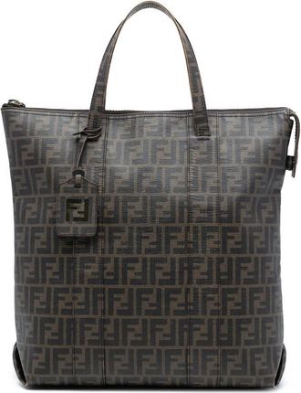 Fendi Pre-owned Fendi Zucca Coated Canvas Vertical Tote Ladies 2288-7VA196-UZD-098