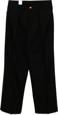 Casablanca pleated trousers - men - Wool - 50 - Black