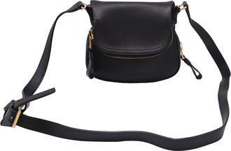 Tom Ford Mini Jennifer Crossbody Bag in Black Leather