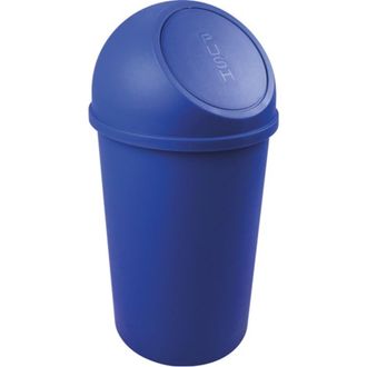 Helit Recipiente Para Residuos Con Trampilla De Polipropileno Azul