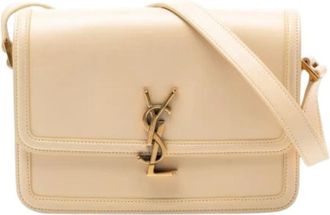 Saint Laurent Pre-owned Cross Body Bags, female, Beige, Size: ONE SIZE Pre-owned The Solferino Crossbody Bag