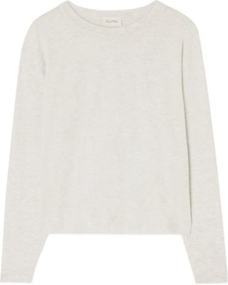 American Vintage long-sleeved boat-neck ypawood T-shirt - Grey