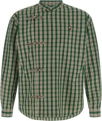 Undercover Green Regular Checks Shirt