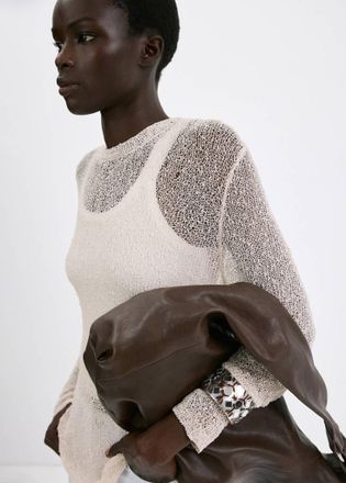 Mango Bracciale rigido resina marrone - Donna - Taglia unica - MANGO