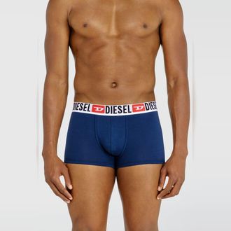 Diesel Three-pack of all-over logo waist boxers - Trunks - Man - Multicolor