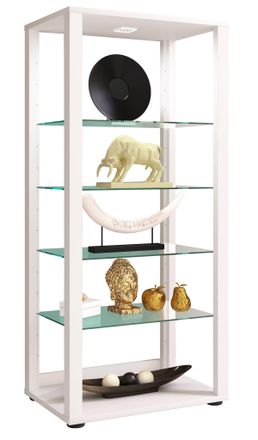 ebuy24 Vitrina De Vidrio Vcm De Pie Vitrina De Vidrio Con Vidrio De Seguridad Esg Dimensiones Aprox. Al. 115 X An. 52 X P. 35 Cm Vidrio De Gabinete De Pie Mo