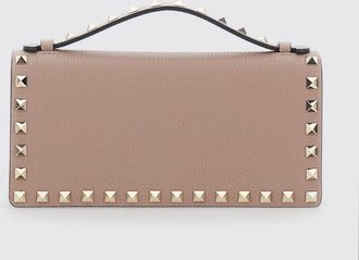 Valentino Garavani Borsa a mano Rockstud in pelle di vitello con borchie e tracolla a catena