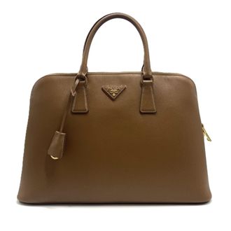 Prada Saffiano Brown Saffiano Handbag Tote Bag (Pre-Owned)