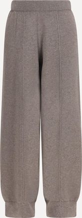 Fabiana Filippi Straight leg wool, silk and cashmere knit Pants Female 40