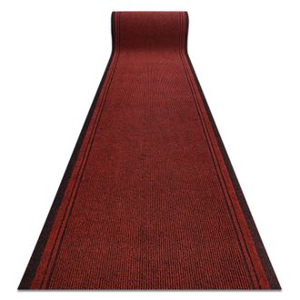 RugsX Rugsx - Felpudo Alfombra De Pasillo Con Refuerzo De Goma M&aacute;laga Rojo 3066 100 Cm Red 100x1000 Cm