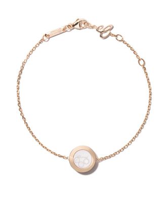 Chopard Bracciale Happy Diamonds Icons in oro bianco 18kt - Rosa