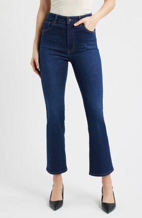 Frame Denim The Reboot High Waist Crop Flare Jeans in Outfox at Nordstrom, Size 24