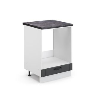 Vicco Armario Para Horno Empotrado Fame-line, Antracita Casa De Campo, 60 Cm, Et Antracita Vicco