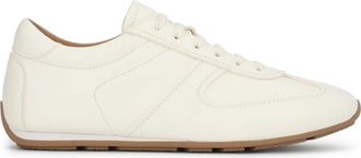 Kazar leren sneakers met bruine zool - Dames - Sneakers - Wit - 36 EU - Leer - Schoenen