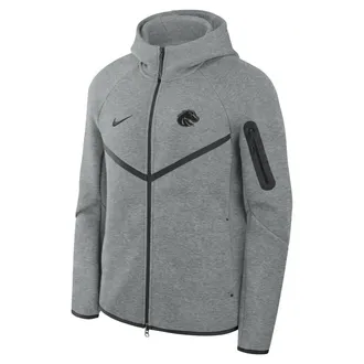 Nike Boise State Broncos Tech Nike Mens Basketball Fleece Full-Zip Hoodie in Grey | ZM05L4E101BOIS-DGH