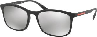 Prada Clean Temples Zonnebril SPS 01Ts - Heren - Zonnebrillen - Zwart - 56 MM - Accessoires