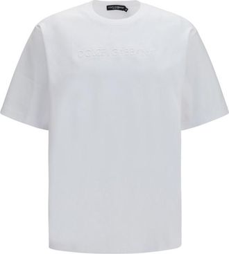 Dolce & Gabbana White Crew Neck T-Shirt