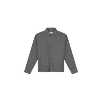 Olaf Hussein Checked Boxy Shirt - Heren - Overhemden - Grijs - Maat: XL Katoen