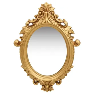 vidaXL Espejo De Pared Estilo Castillo Dorado 56x76 Cm Vidaxl