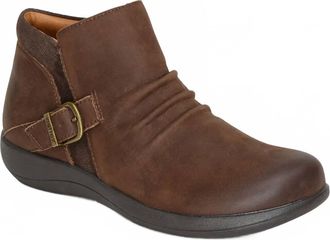 Aetrex Womens Luna Ankle Boot - Wide In Dark Earth