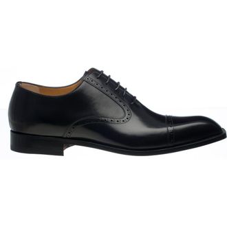 Ferrini Cap Toe French Calf Lace Up in Black at Nordstrom, Size 10.5