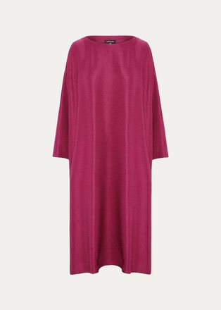Eskandar Wide A-Line Scoop Neck Dress