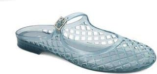 Mia Cherri Buckle Strap Flat in Blue at Nordstrom Rack, Size 10