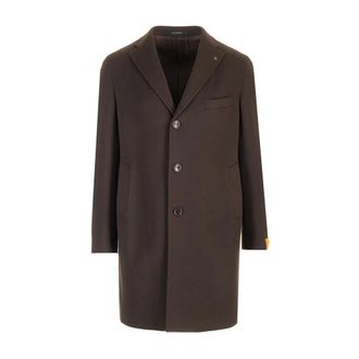 Tagliatore Wool And Cashmere Coat - male - Tagliatore - Single-Breasted Coats - Brown - L - Coats