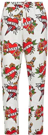 Philipp Plein Heren, Broeken, Veelkleurig, Maat: XS Linnen