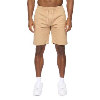 Crosshatch Heren Blansmoore Elasticaat Taille Shorts (Steen)