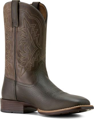 Ariat Ryden Ultra Wide Square Toe Cowboy Boot in Smokey Brown at Nordstrom, Size 10.5
