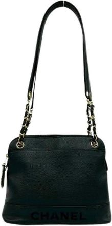 Chanel Pre-owned Caviar Schoudertas - Dames - Vintage Schoudertas - Zwart - ONE Size - Leer - Vintage