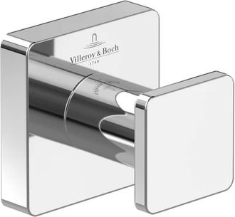 Villeroy & Boch Villeroy&boch - Ventajas Del Producto: Dise&ntilde;o Limpio: El Gancho Para Toallas Villeroy & Boch Elements - Striking Chrome Tiene Un Dise&ntilde;o Limpio Y Conte