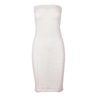 Wild Cashmere Zijde Kasjmier Jurk - Dames - Kleedjes - Beige - M - Kasjmier - Kleedjes