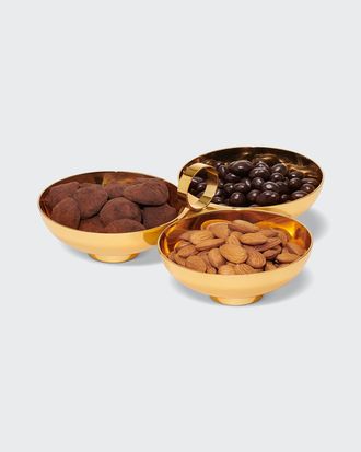 Aerin Sintra 3-Bowl Server