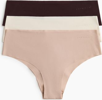 H&M 3er-Pack Sport-Hipster mit DryMove - Beige
